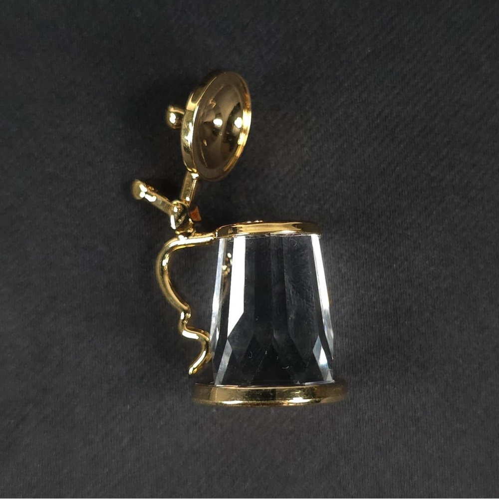 SWAROVSKI CRYSTAL MEMORIES CLASSICS Austria🇦🇹Made Beer Mug Figurine - Picture 8 of 11